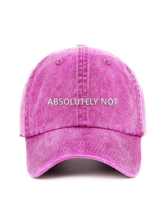 ABSOLUTELY NOT - Capkov.com washed cap-Hat-Capkov