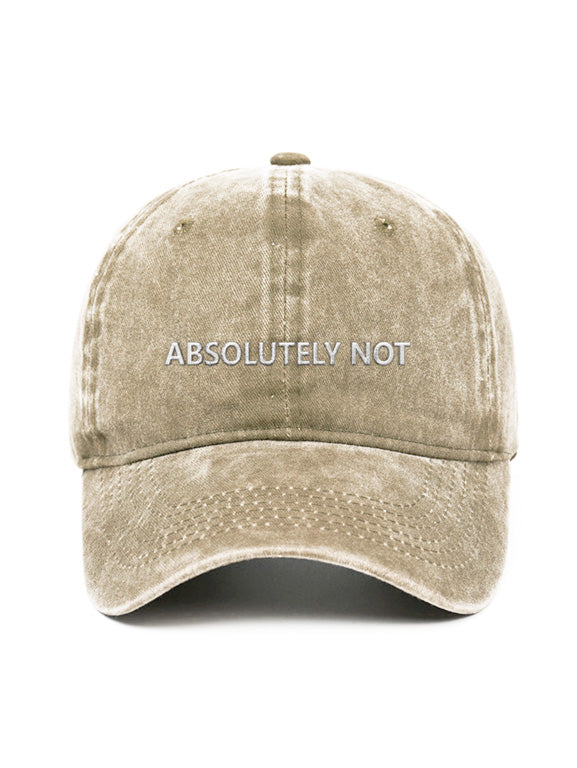 ABSOLUTELY NOT - Capkov.com washed cap-Hat-Capkov