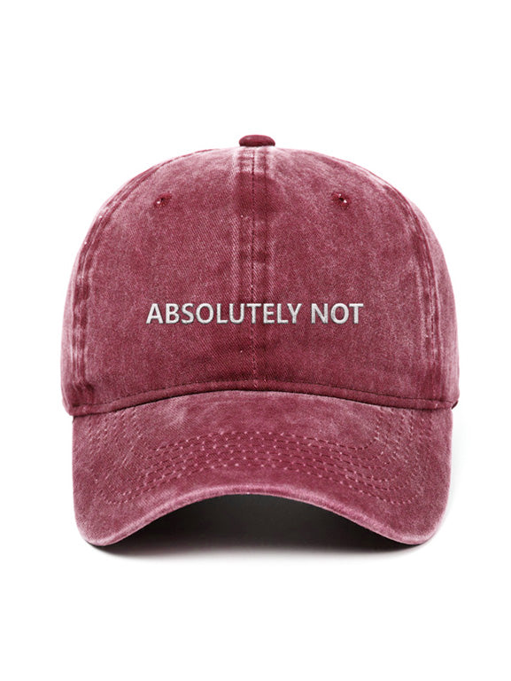 ABSOLUTELY NOT - Capkov.com washed cap-Hat-Capkov
