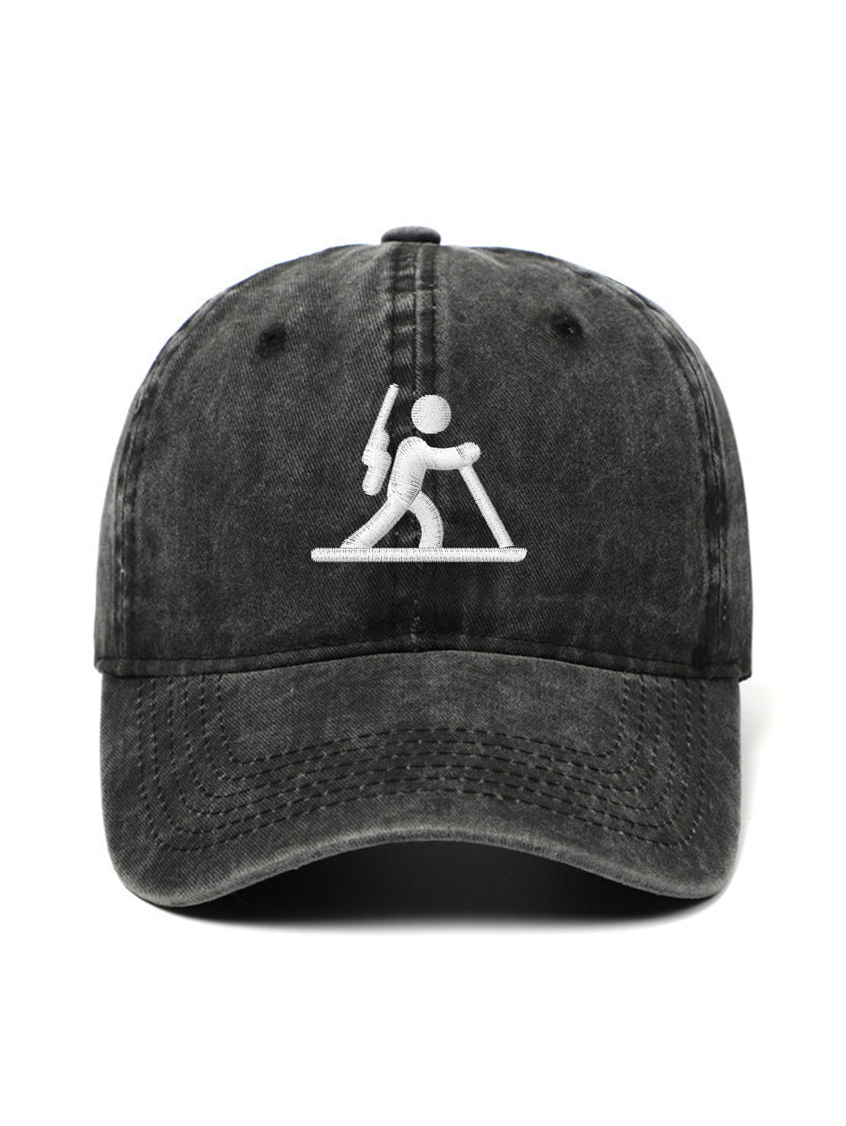 BIATLON – washed cap, Washed Black