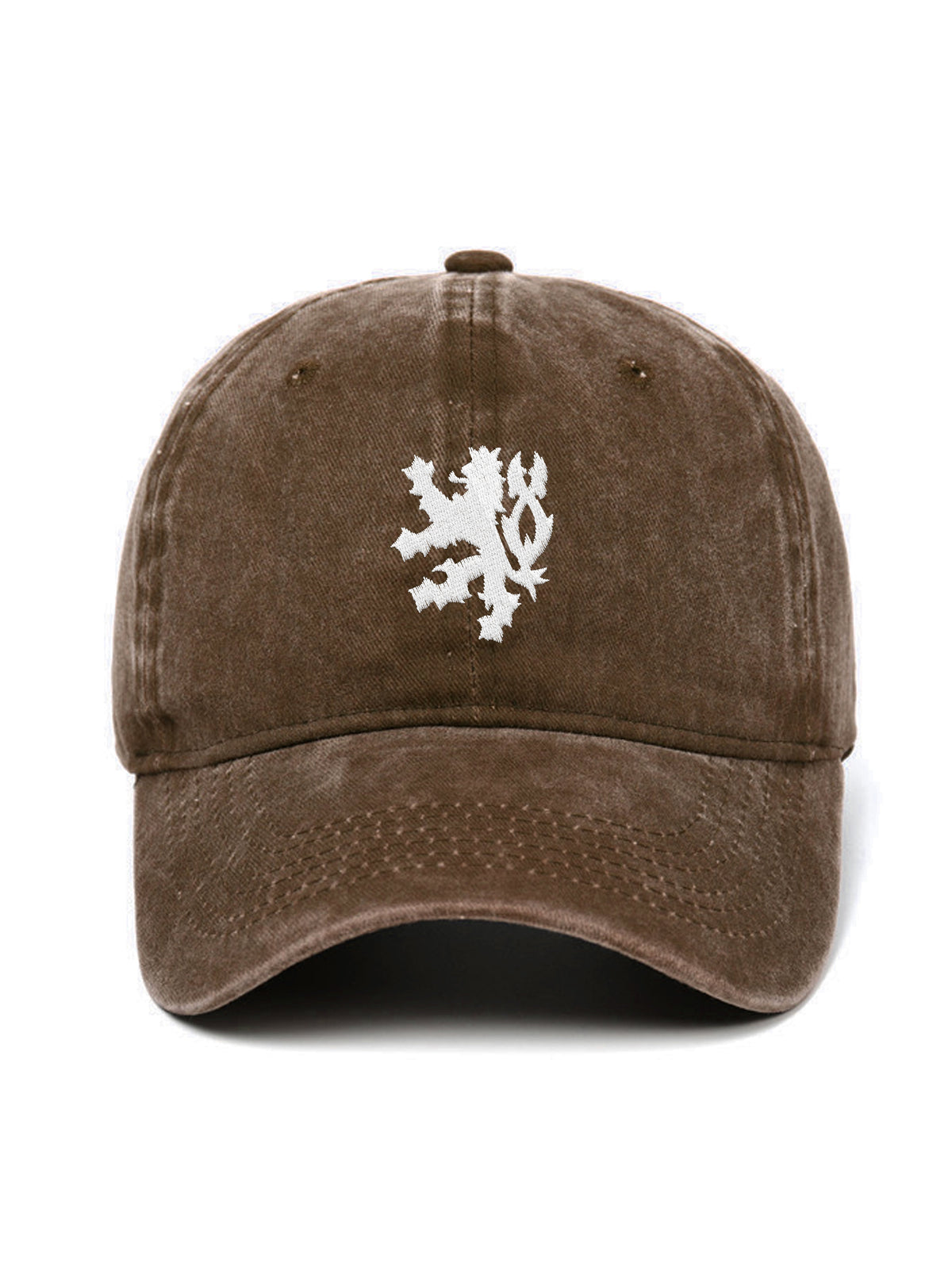 CZECH LION – washed cap, Washed Brown – photo 4 of 9