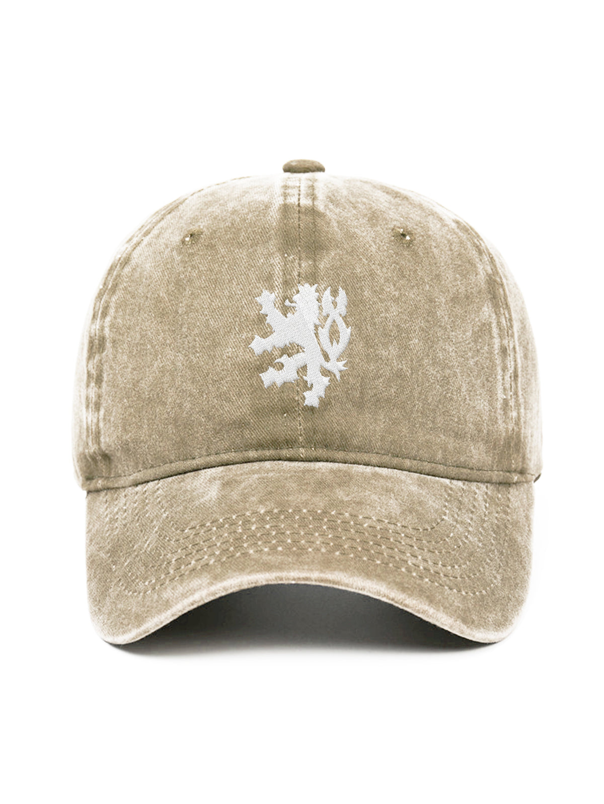 CZECH LION – washed cap, Washed Beige – photo 6 of 9