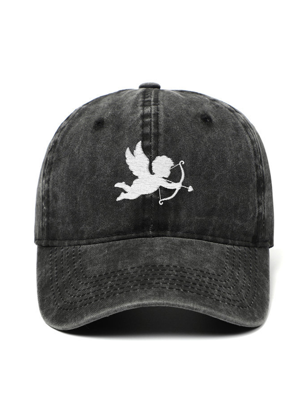 CUPID – washed cap, Washed Black