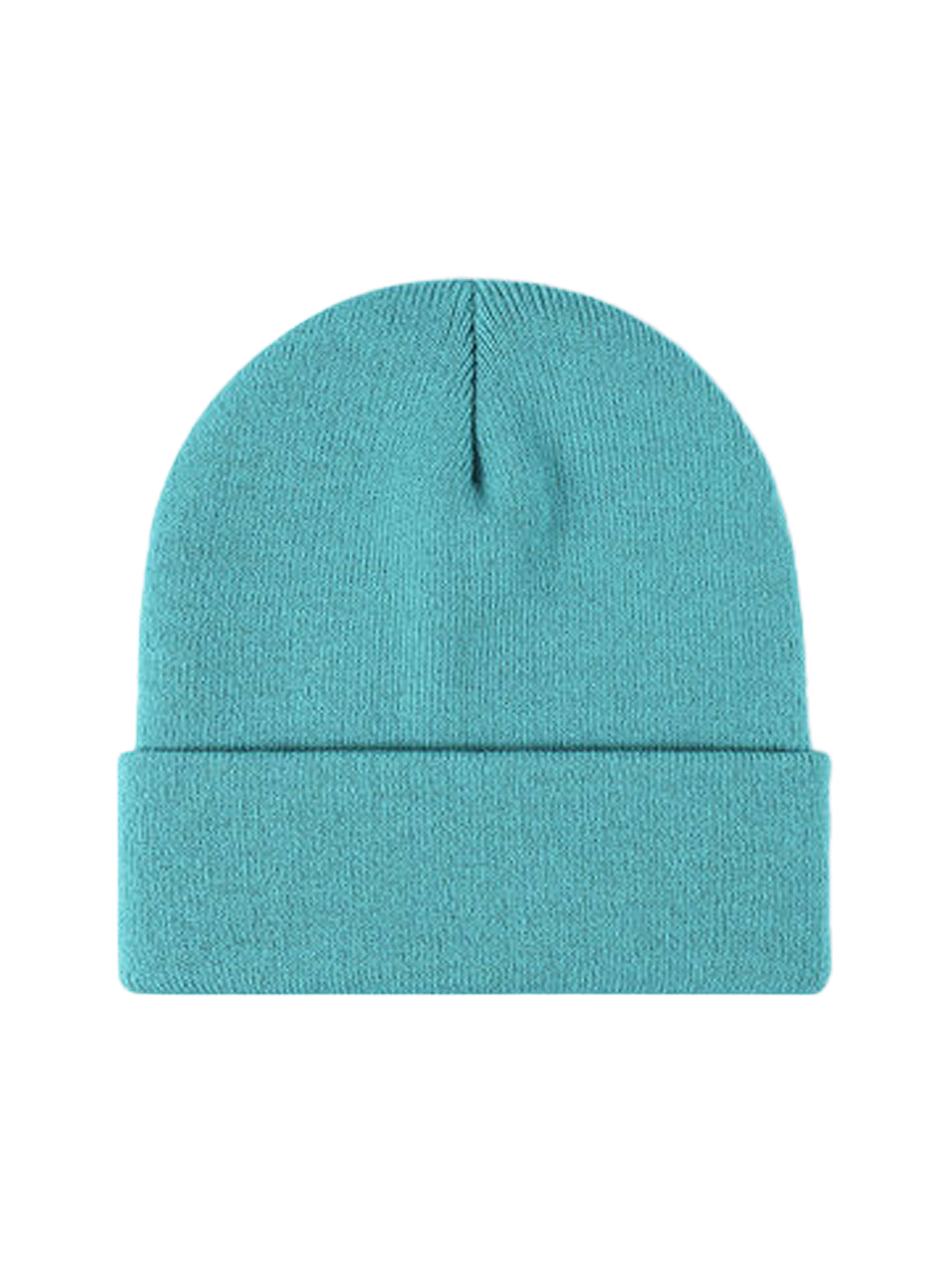 Basic Without Embroidery – Winter Beanie, Turquoise – photo 17 of 19