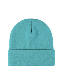 Basic Without Embroidery – Winter Beanie, Turquoise