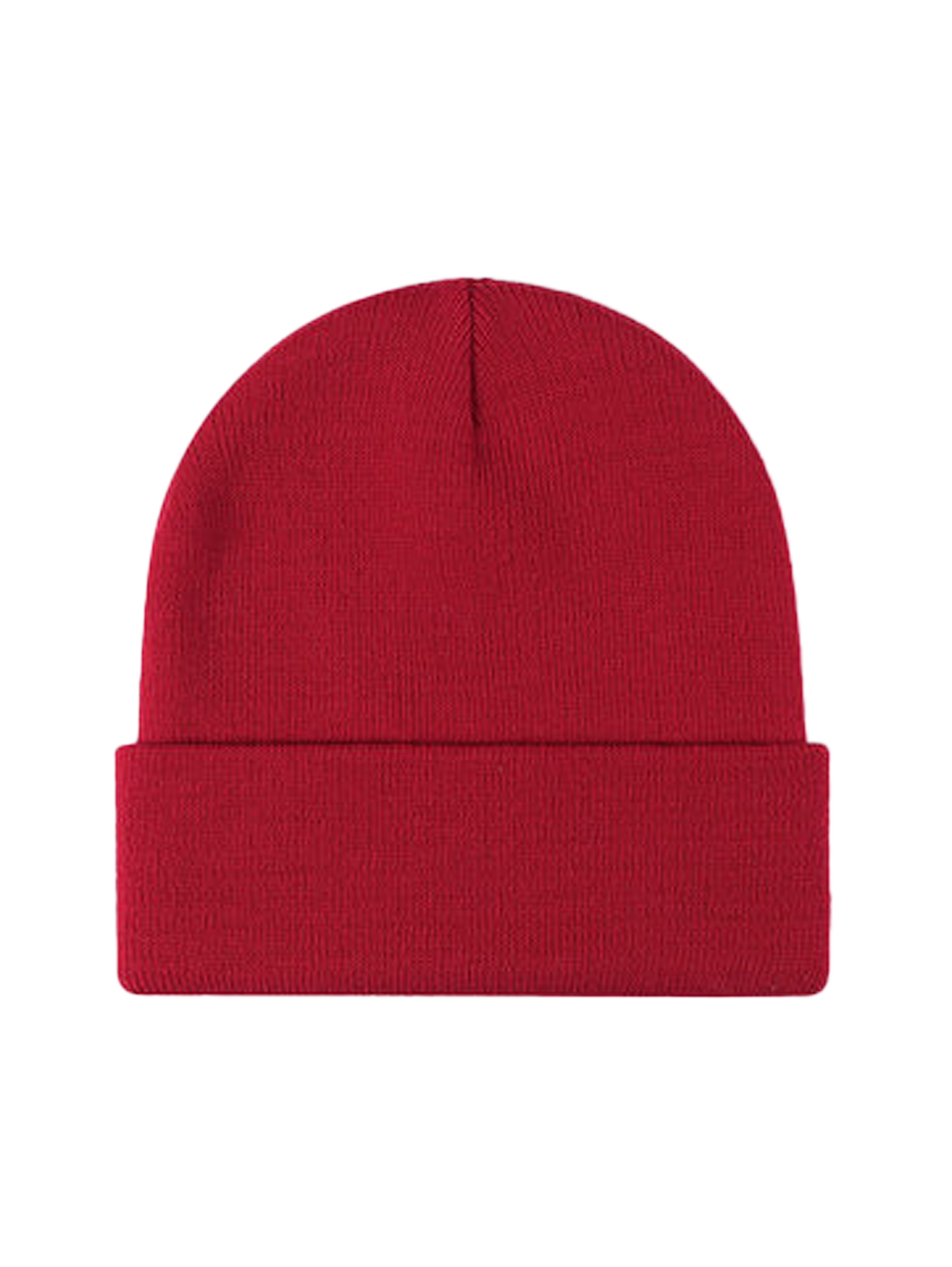 Basic Without Embroidery – Winter Beanie, Red – photo 4 of 19