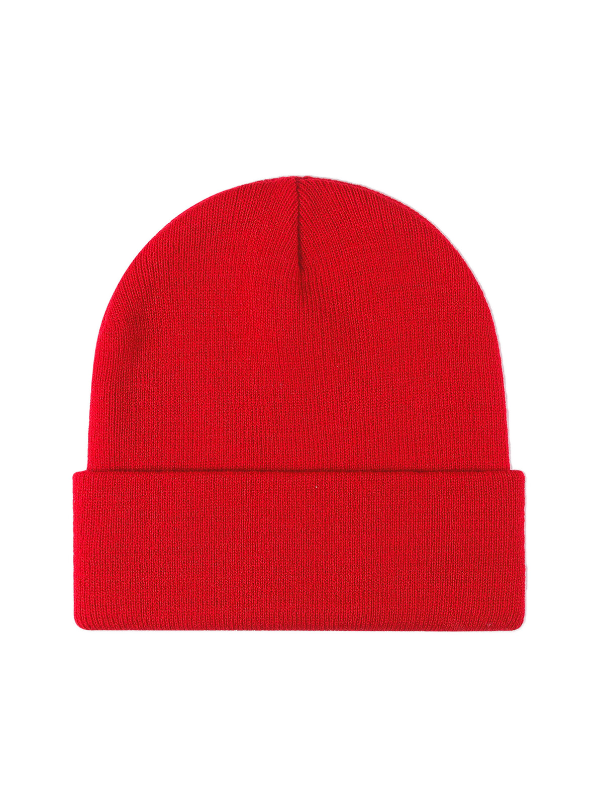 Basic Without Embroidery – Winter Beanie, Red