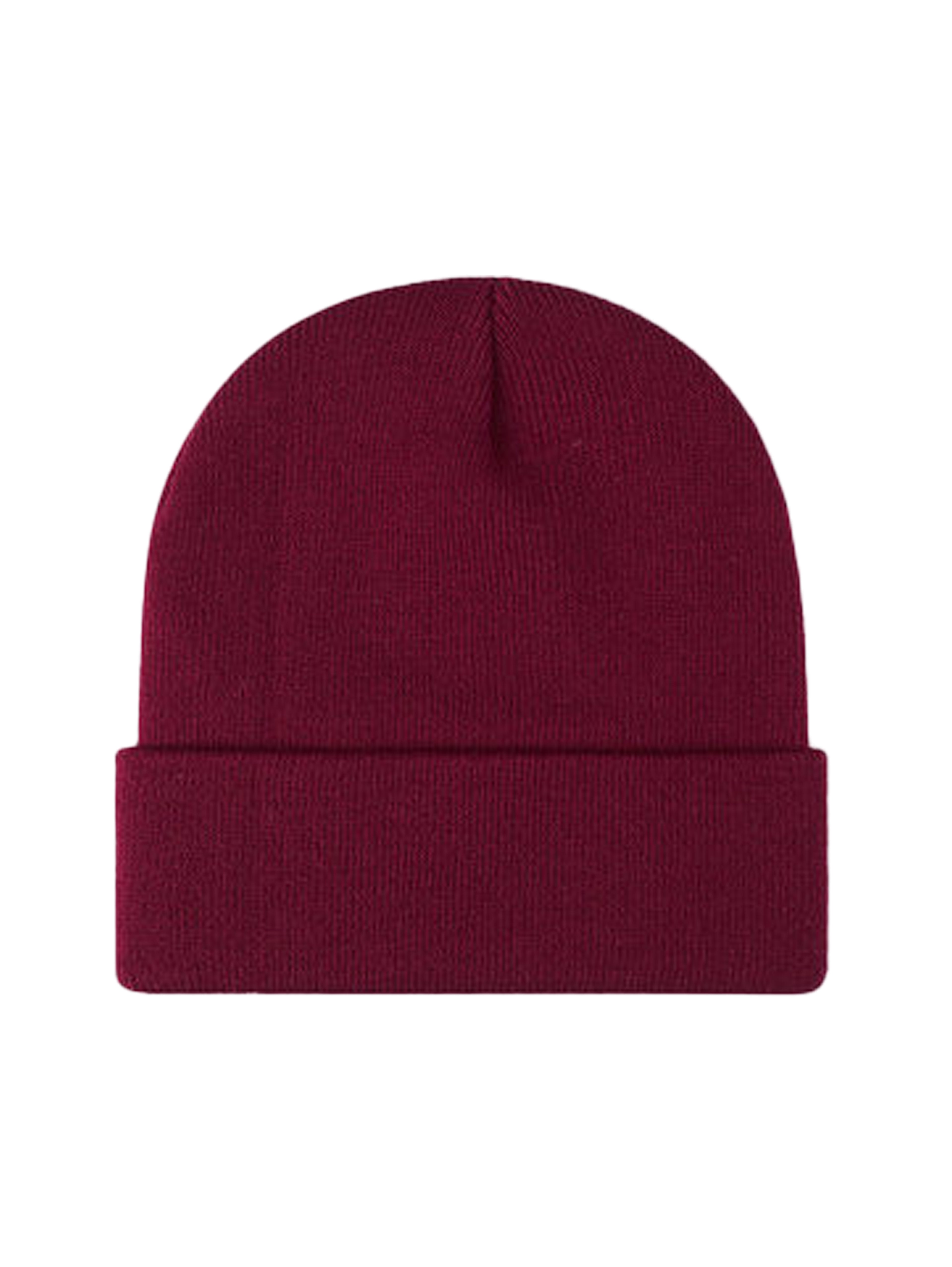Basic Without Embroidery – Winter Beanie, Wine – photo 16 of 19