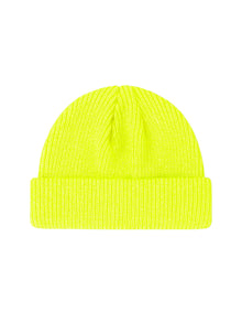 Fisherman Without Embroidery – Winter Beanie, Neon yellow
