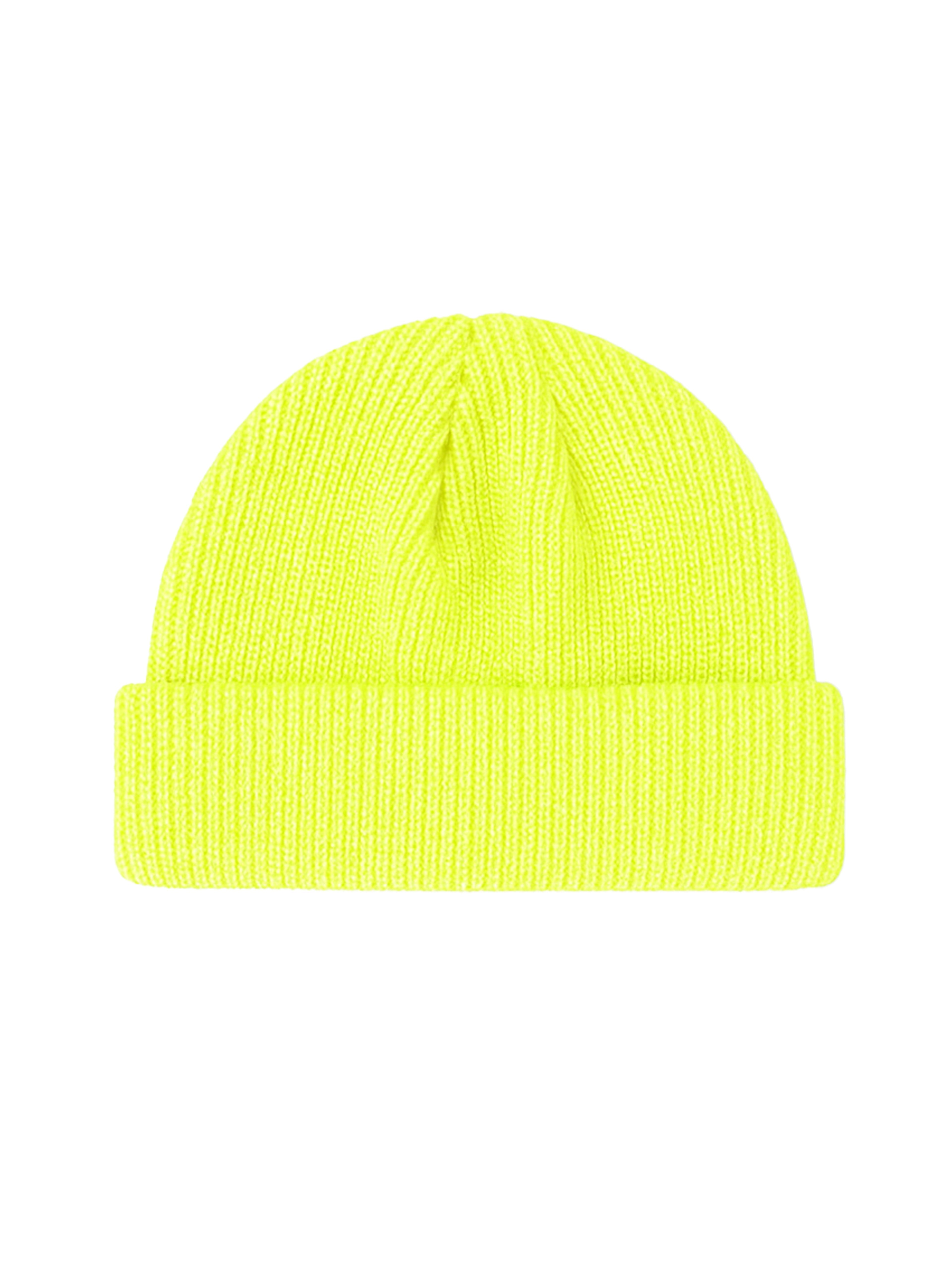 Fisherman Without Embroidery – Winter Beanie, Neon yellow – photo 12 of 13
