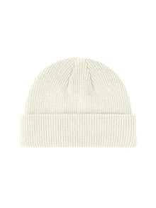 Fisherman Without Embroidery – Winter Beanie, White