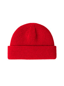Fisherman Without Embroidery – Winter Beanie, Red