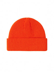 Fisherman Without Embroidery – Winter Beanie, Orange