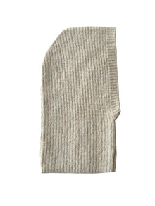 Ribbed balaclava without embroidery – Winter Gear – beanie, Cream