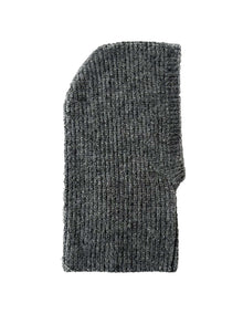 Ribbed balaclava without embroidery – Winter Gear – beanie, Black