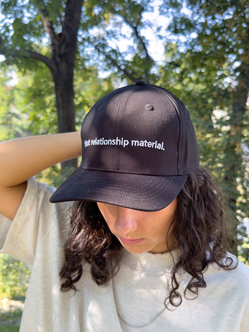 Not relationship material. - Capkov.com washed cap-Hat-Capkov