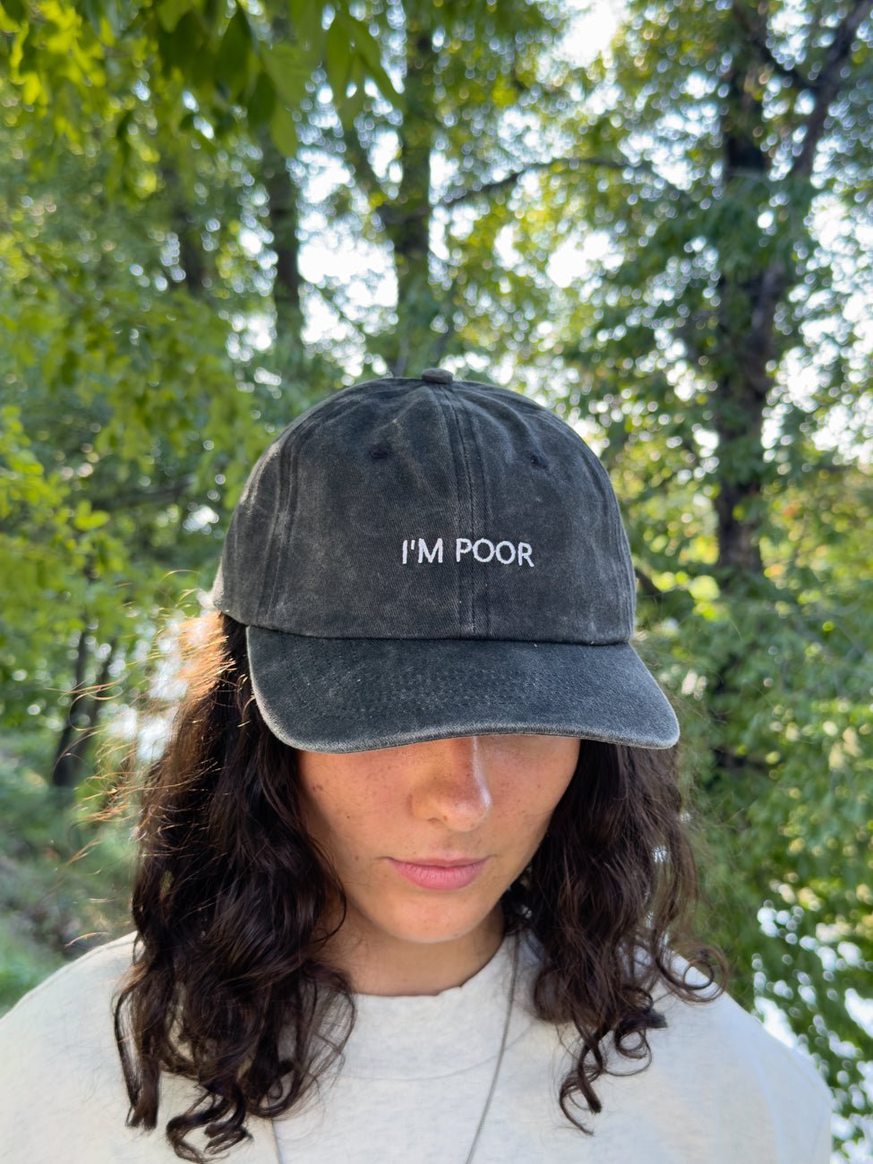 I'M POOR - Capkov.com washed cap-Hat-Capkov