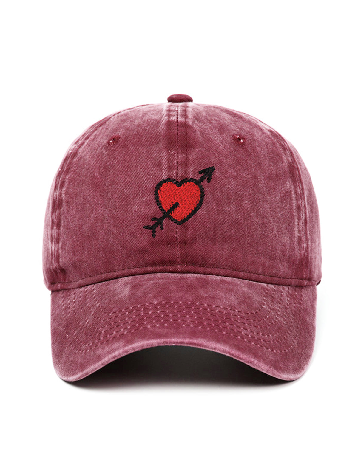 IN LOVE – washed cap, Washed Wine – photo 2 of 9