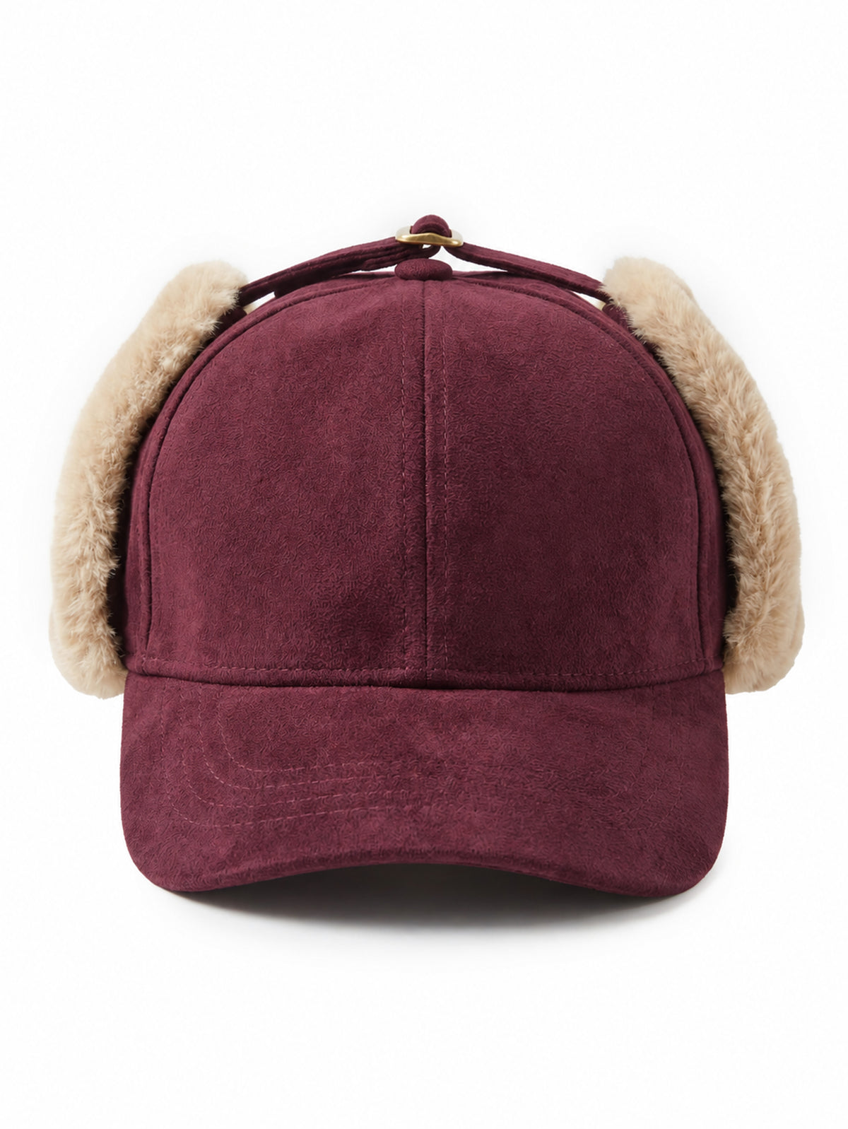Trapper cap without embroidery – Wine