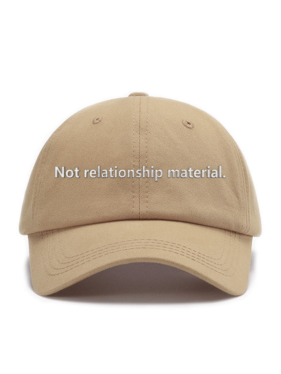 Not relationship material