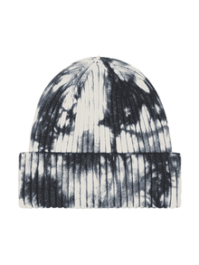 Tie Dye without embroidery – Winter Beanie, Grey-black