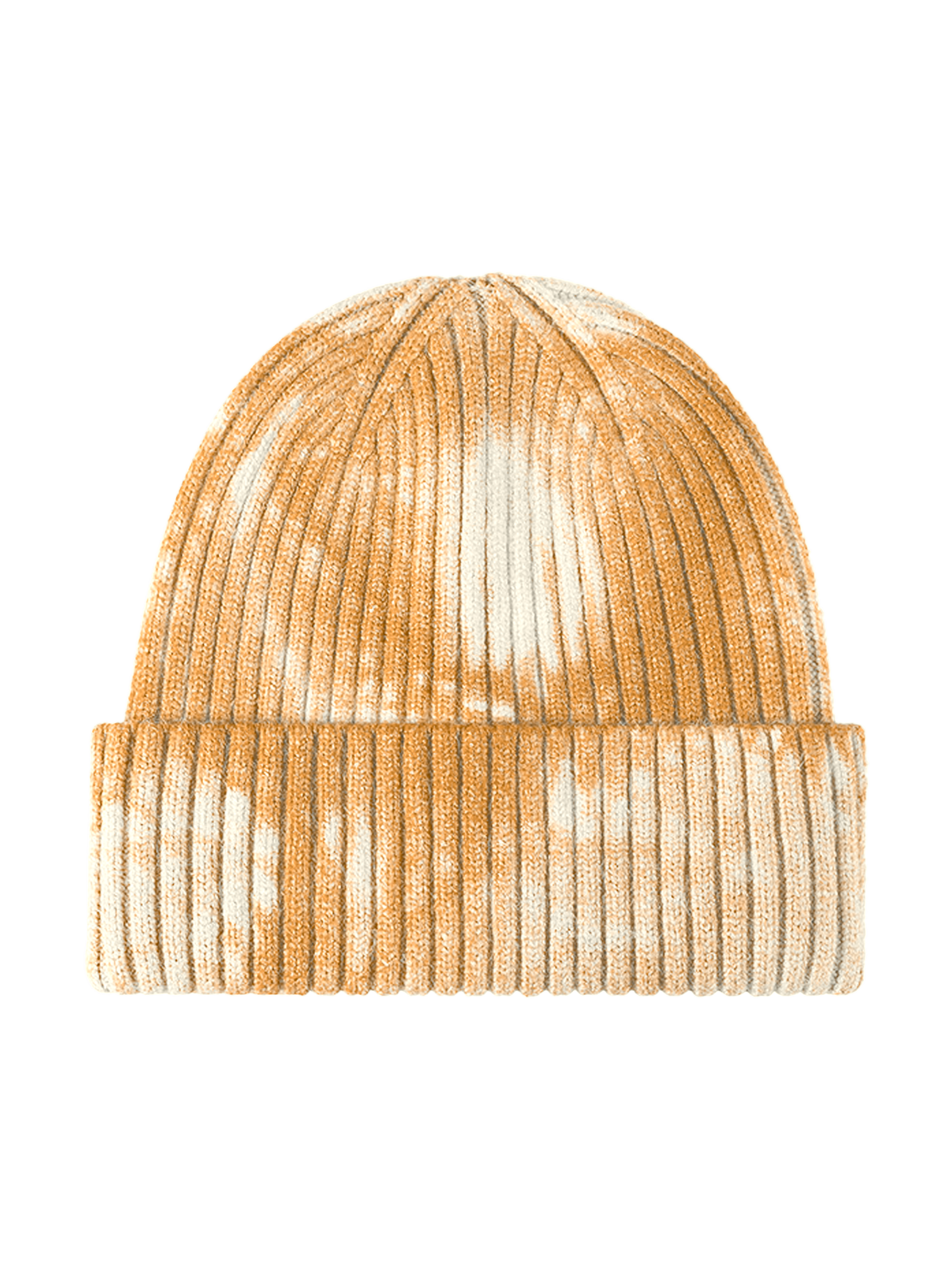 Tie Dye without embroidery – Winter Beanie, Gold-white – photo 5 of 5