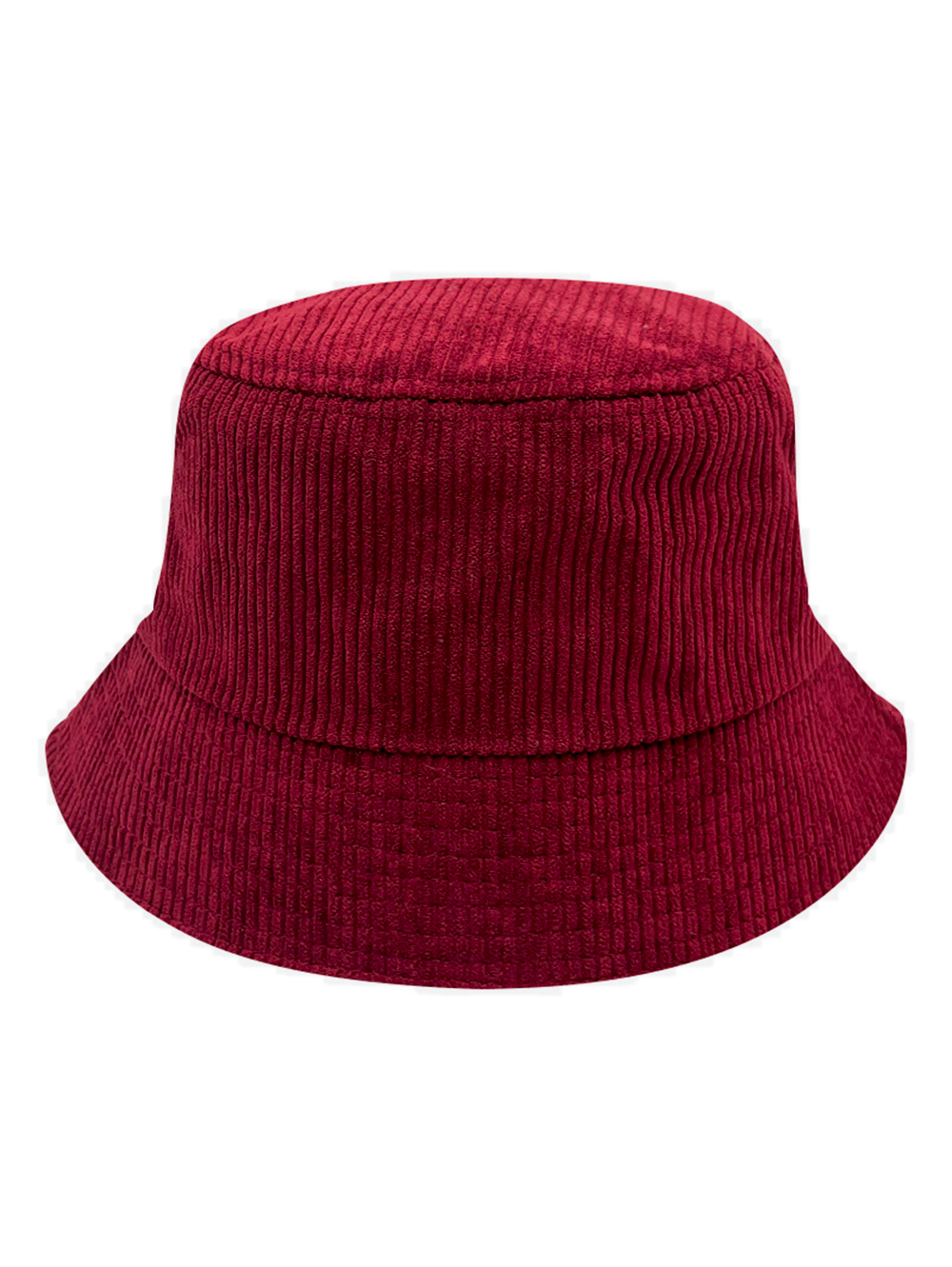 Corduroy Bucket Hat without embroidery – hat – cap – Wine