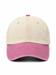 Vintage Two-Tone Cap without embroidery – cap, Washed Pink