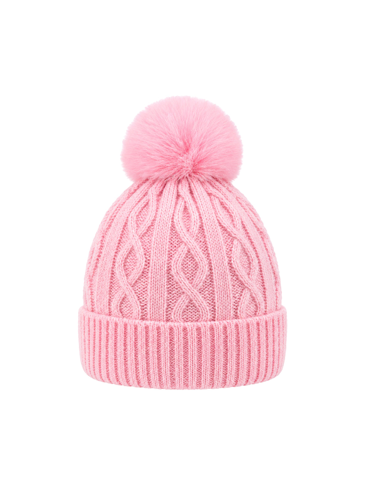 Kids Pom Beanie (1 Pom) – Light pink | Capkov