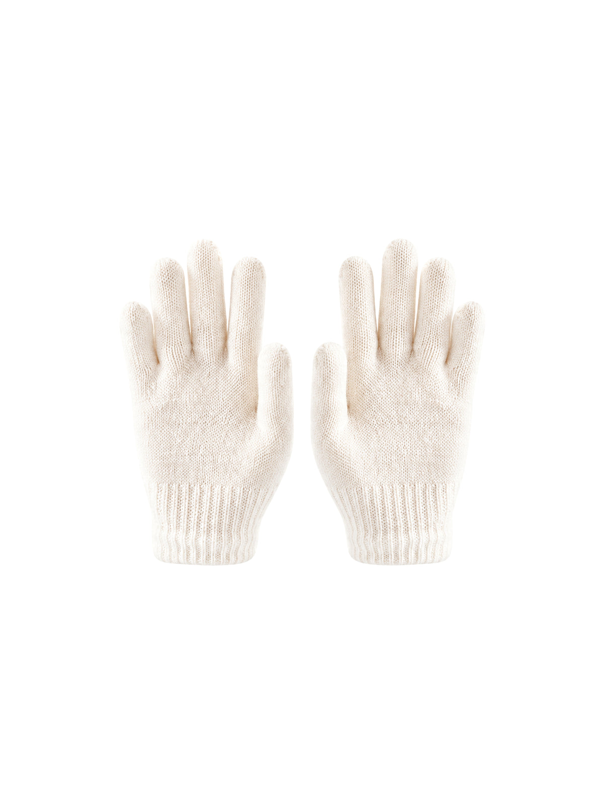 Kids Knit Gloves – White | Capkov