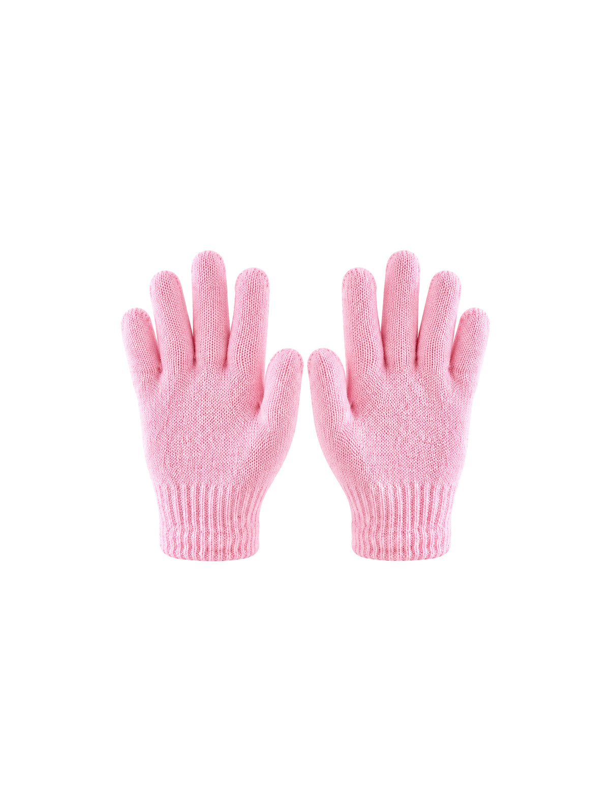 Kids Knit Gloves – Light pink | Capkov
