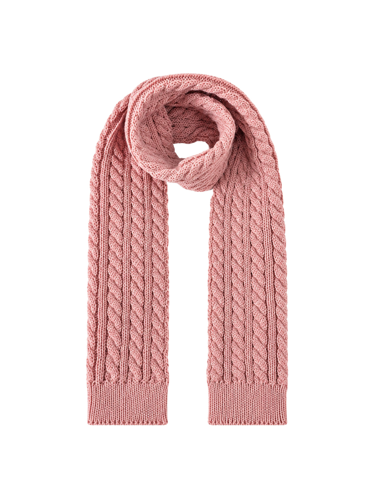 Kids Knit Scarf – Powder pink | Capkov