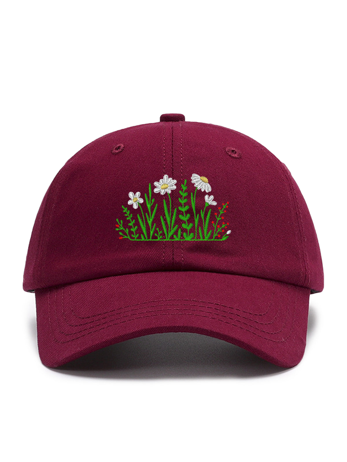 FLOWERS – cap, Wine – photo 8 of 14