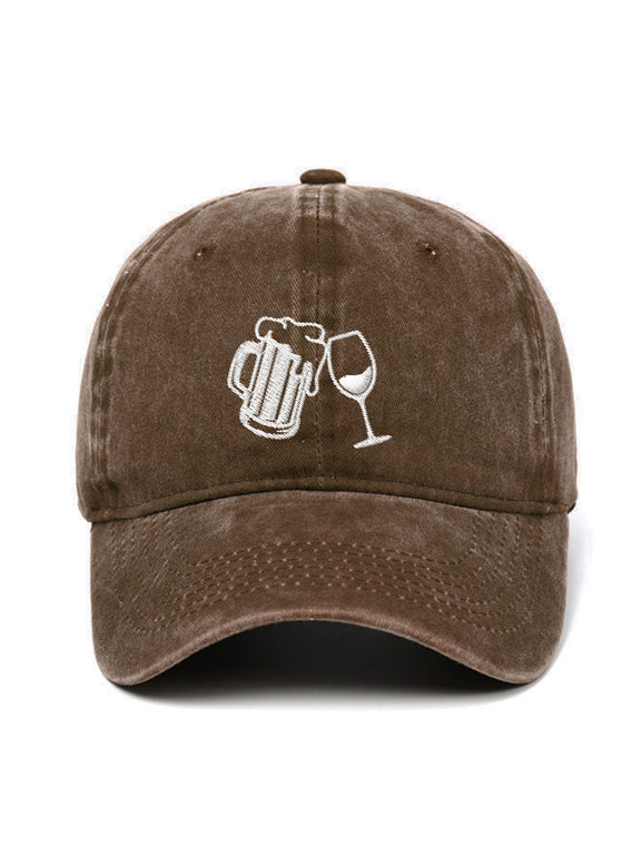 BEER and WINE "Cheers" - Capkov.com washed cap-Hat-Capkov