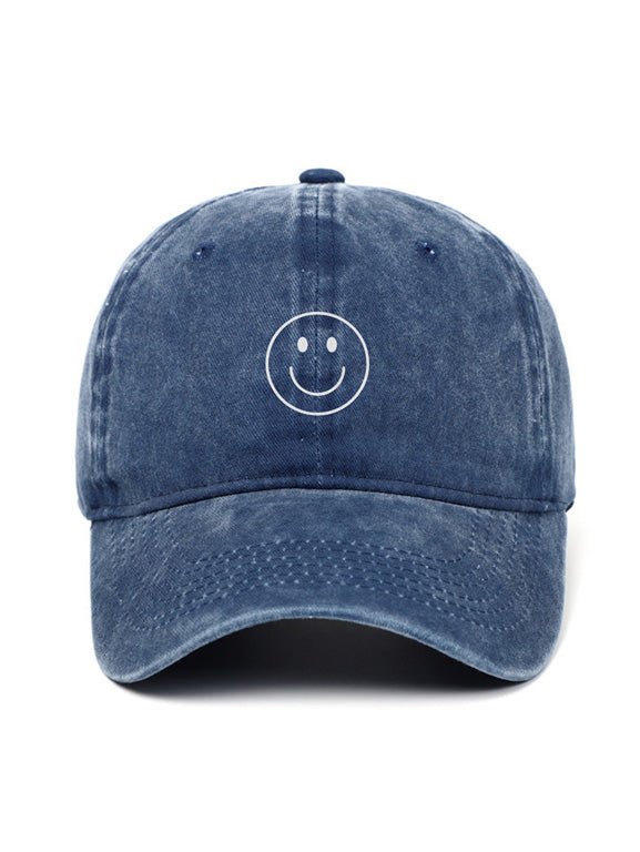 SMILEY FACE - Capkov.com washed cap-Hat-Capkov
