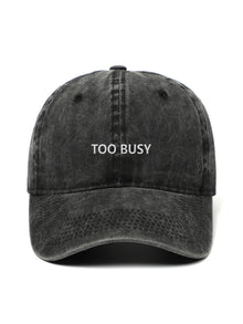 TOO BUSY - Capkov.com washed cap-Hat-Capkov
