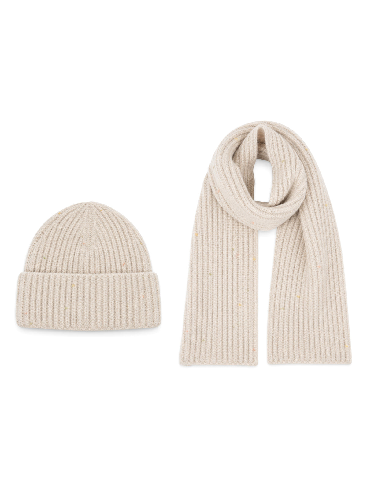 Ice Cream Set – Beanie & Scarf – Cappuccino – full set | Capkov