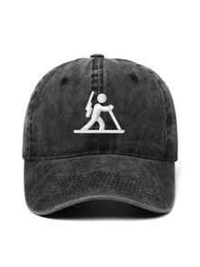 BIATLON – washed cap, Washed Black