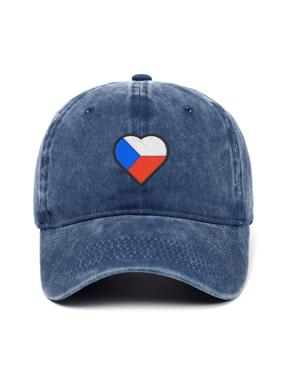 CZECH HEART – washed cap, Washed Denim – photo 3 of 9