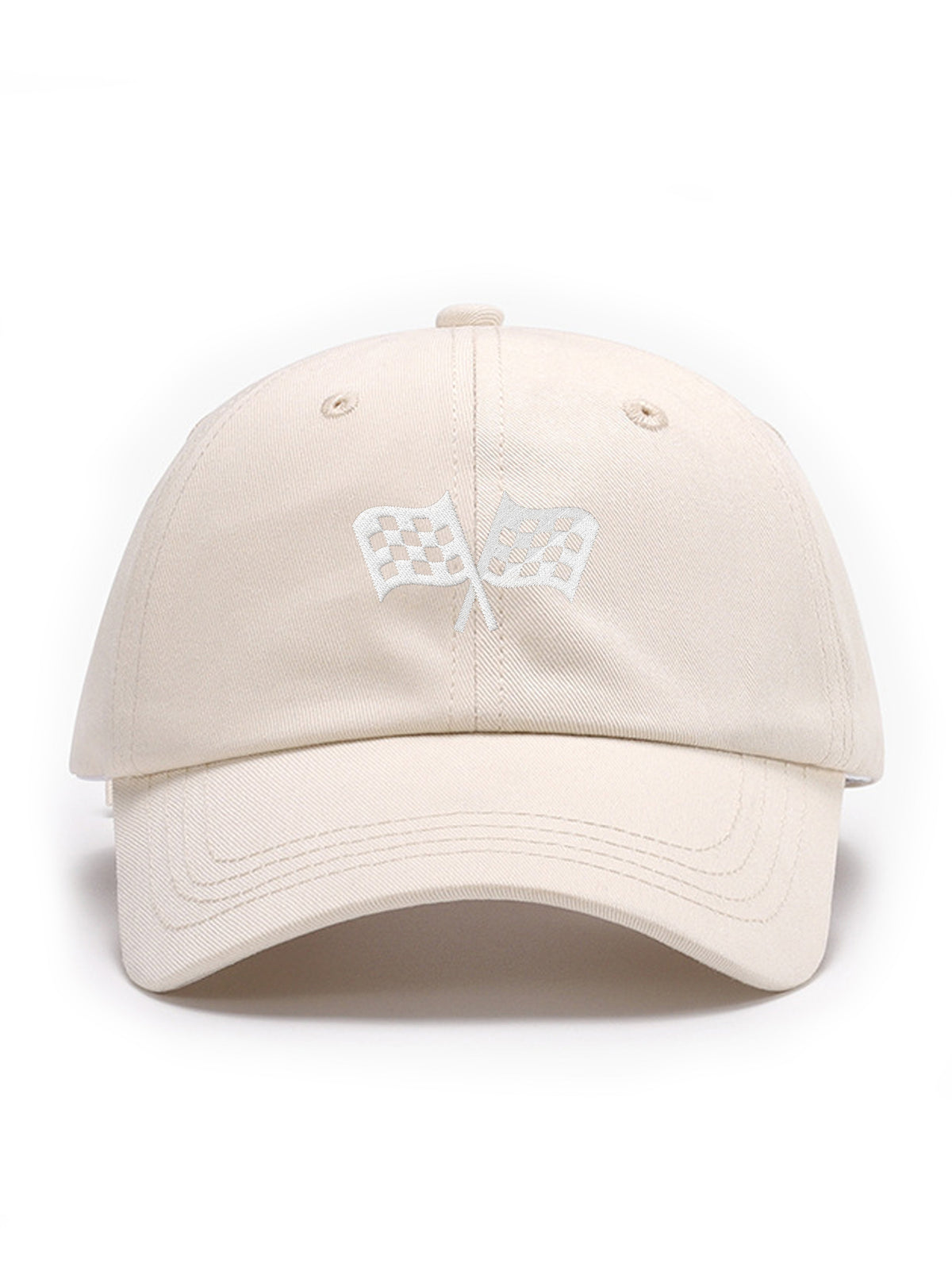 CHECKERED FLAG – cap, Cream – photo 2 of 12