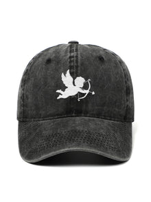 CUPID – washed cap, Washed Black
