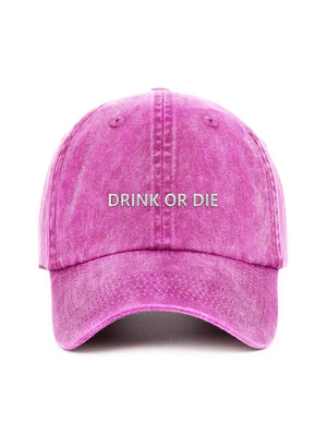 DRINK OR DIE - Capkov.com washed cap-Hat-Capkov