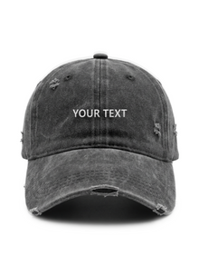 ✂️ Your own design TEXT - Capkov.com distressed cap