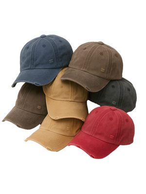 Distressed Cap without an embroidery - Capkov.com washed cap-Hat-Capkov