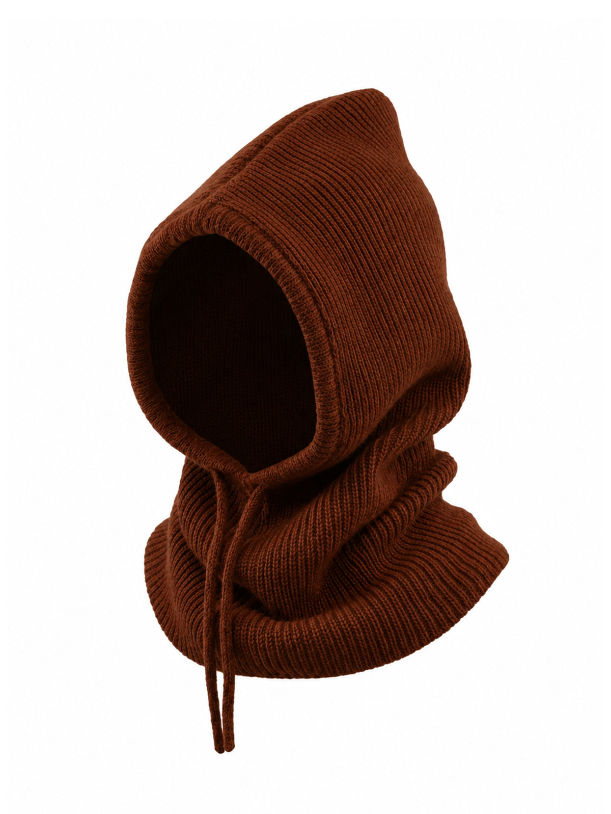 Knitted hood without embroidery – Winter Gear – beanie, Bronze – photo 5 of 6