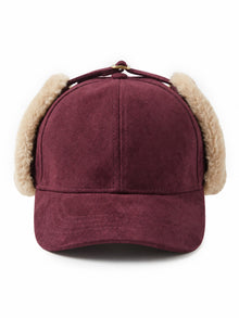 Trapper cap without embroidery – Wine