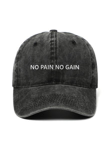 NO PAIN NO GAIN - Capkov.com washed cap-Hat-Capkov