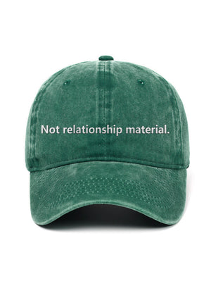 Not relationship material. - Capkov.com washed cap – washed 10