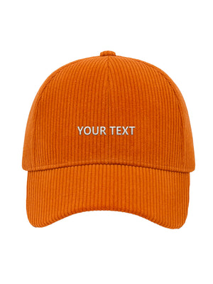 ✂️ Your own design TEXT - Capkov.com corduroy cap-Hat-Capkov
