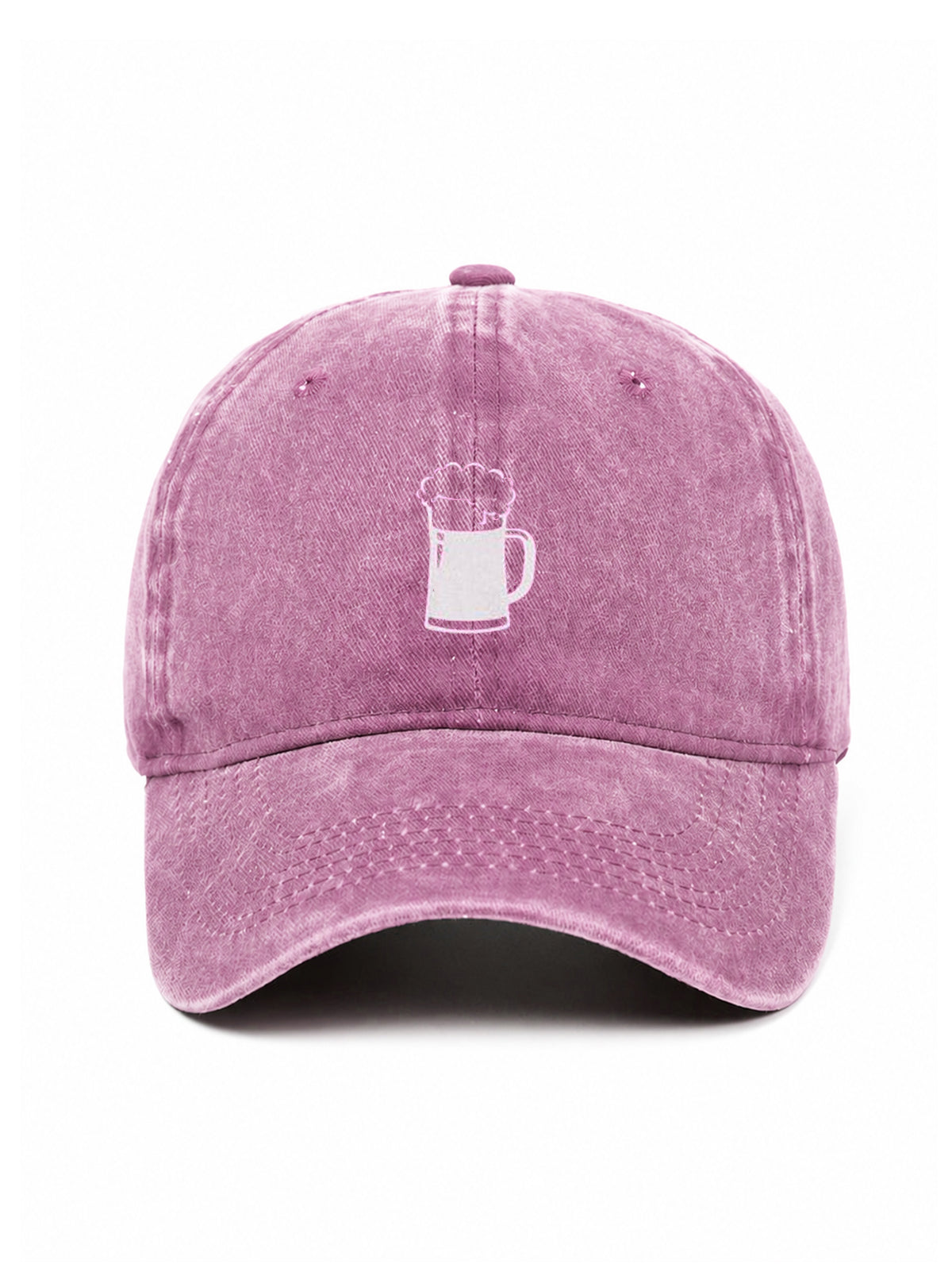 BEER - Capkov.com washed cap – bílá